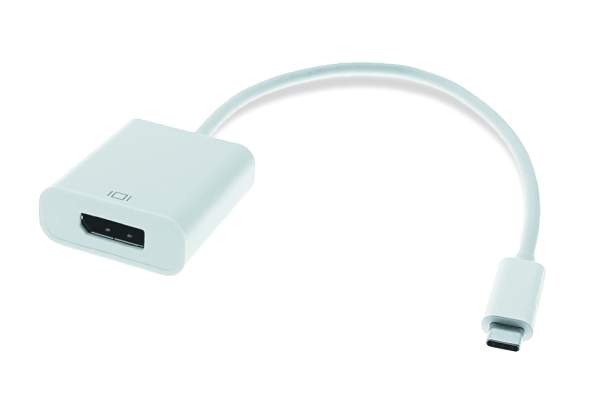 TTL USB-C auf Displayport Adapter, St./Bu., weiß