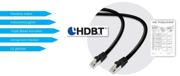 TTL Netzwerkkabel UF, Cat.6A, 7,5m HDBaseT, AWG23, S/FTP