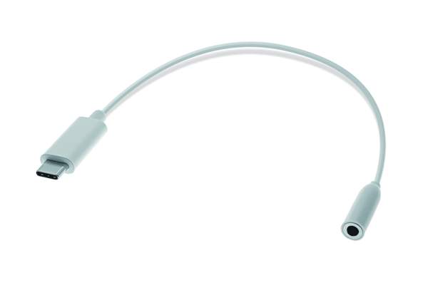 TTL USB-C auf 3,5mm Audio Adapter, St./Bu., weiß