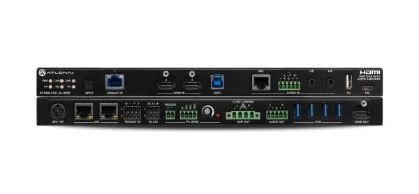 Atlona AT-OME-CS31-SA-HDBT Switcher-AMP, USB-Hub, 3x1