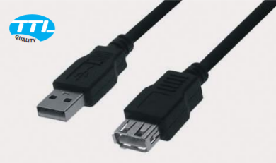 TTL USB 2.0 Kabel, Verlängerung A St. / A Bu., 1,8m